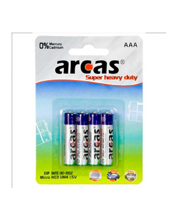 Arcas Super Heavy Duty AAA (LR03), 4- pack