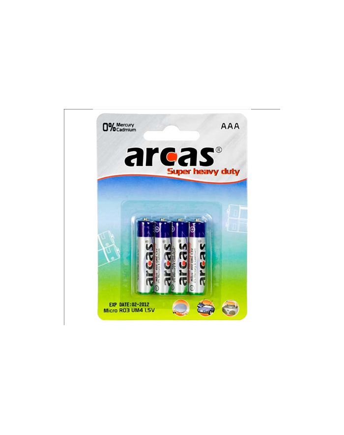 Arcas Super Heavy Duty AAA (LR03), 4- pack główny