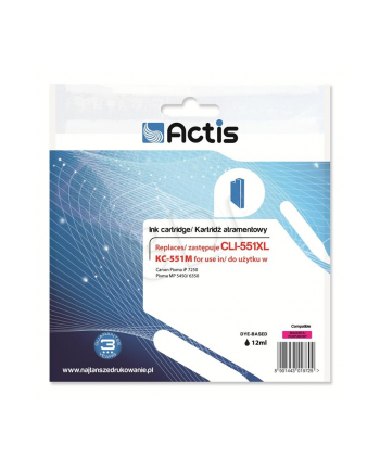 ACTIS ACS tusz do Canon CLI-551M (WITH CHIP) KC-551M