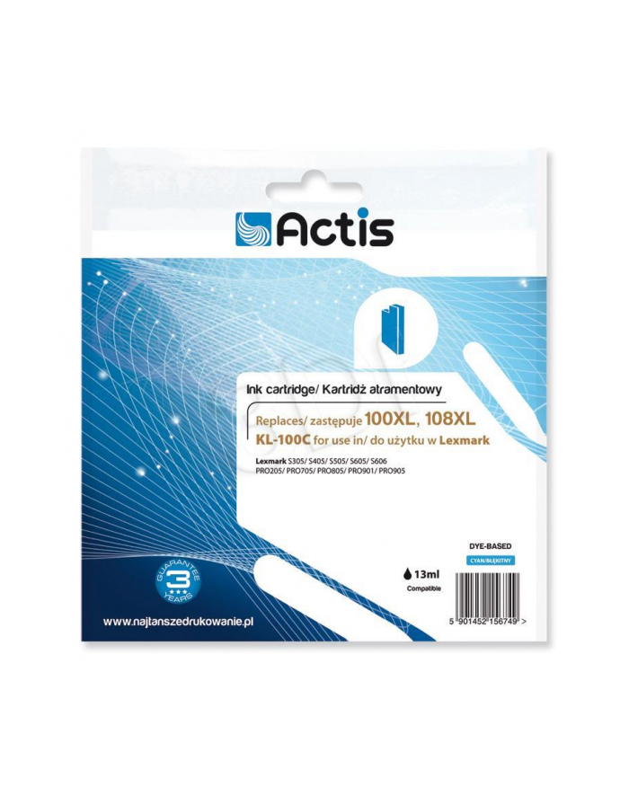 ACTIS ACS tusz Lex. 14N1069E Cyan   100% NEW      KL-100C główny