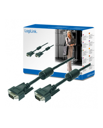 Kabel VGA 2x Ferryt 15m - LogiLink