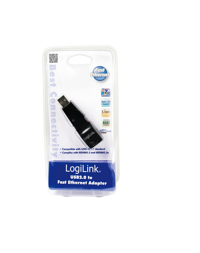 Adapter Fast Ethernet USB 2.0 do RJ45 - LogiLink główny