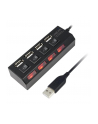 HUB USB 4-portowy z wyłącznikiem - LogiLink - nr 1