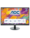 AOC MT LCD - WLED 23,6'' e2470Swda 1920x1080, 20M:1, 250cd/m2, 5ms, D-Sub, DVI Czarny - nr 111