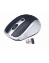 Gembird bezprzewodowa mysz optyczna MUSW-102, 1600 DPI, nano USB, czarno-srebrna - nr 1