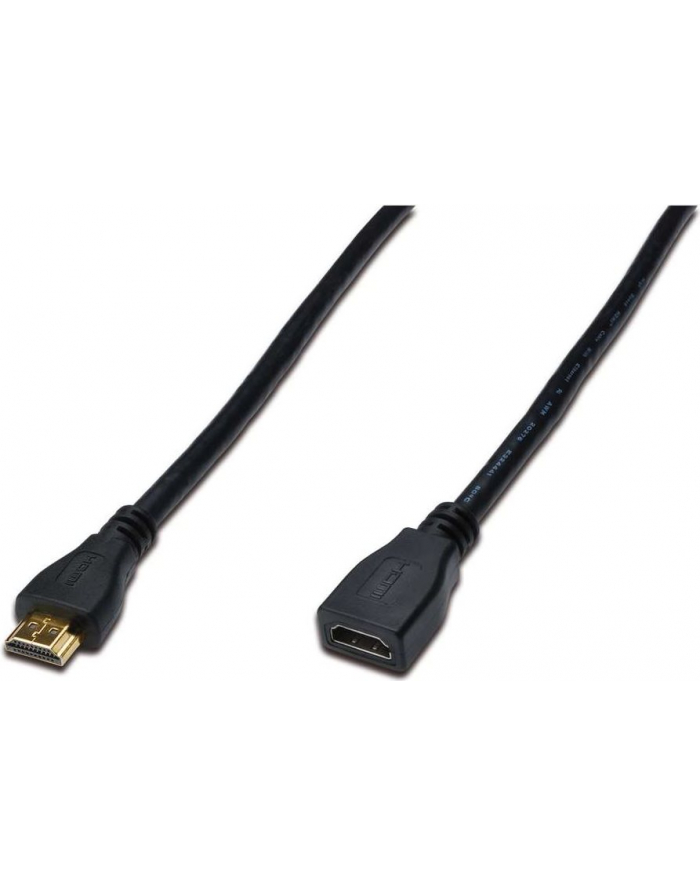 Przedłużacz HDMI Ethernet 1.4 GOLD 3m czarny ASSMANN główny