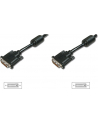 Kabel połączeniowy DVI-D(24+1) 2xferryt 5m czarny ASSMANN - nr 6