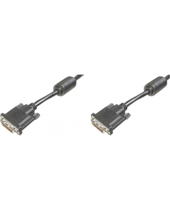 Kabel połączeniowy DVI-D(24+1) 2xferryt 5m czarny ASSMANN