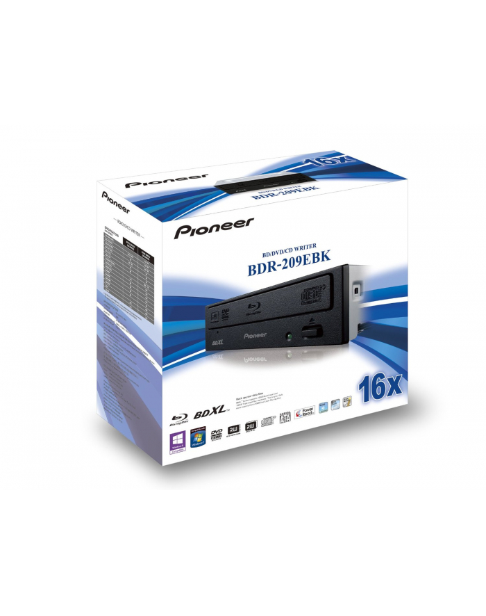 Pioneer BLU-RAY RECORDER WEW x16 SATA Multilayer 128GB BLACK Retail główny