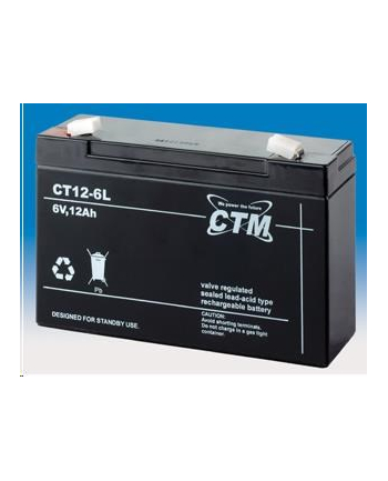 CYBER POWER Baterie - CTM CT 6-12L  (6V/12Ah - Faston 250)