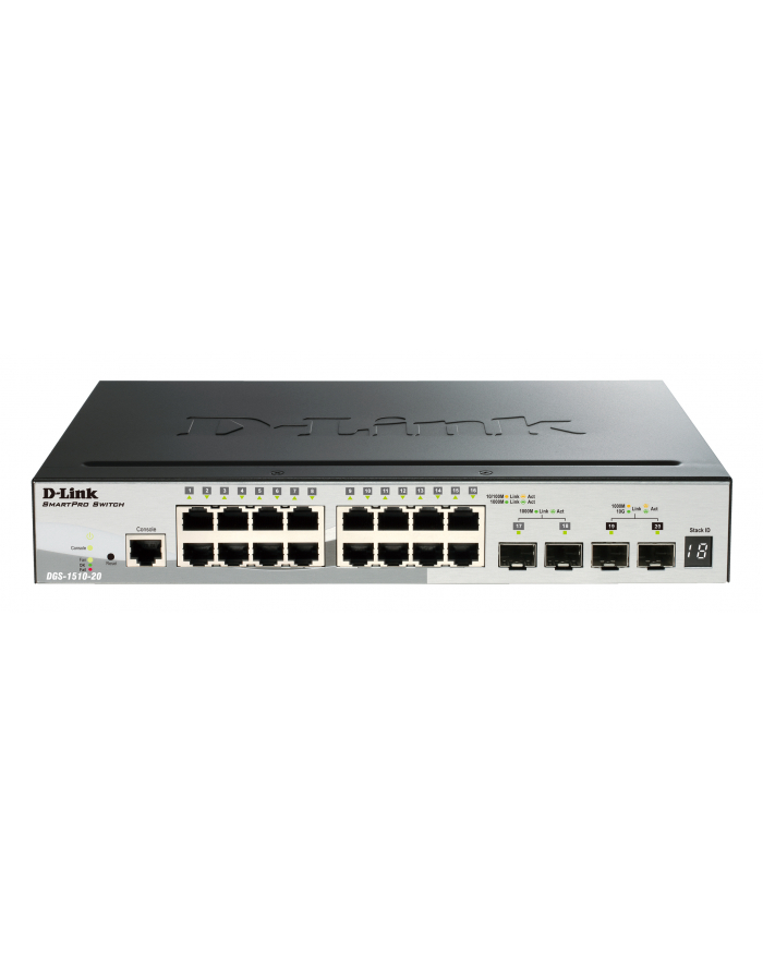 D-Link 20-Port Gigabit Stackable SmartPro Switch 2x SFP and 2x 10G SFP+ ports główny