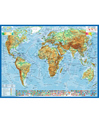 RAVEN. 300 EL. Polityczna Mapa Świata