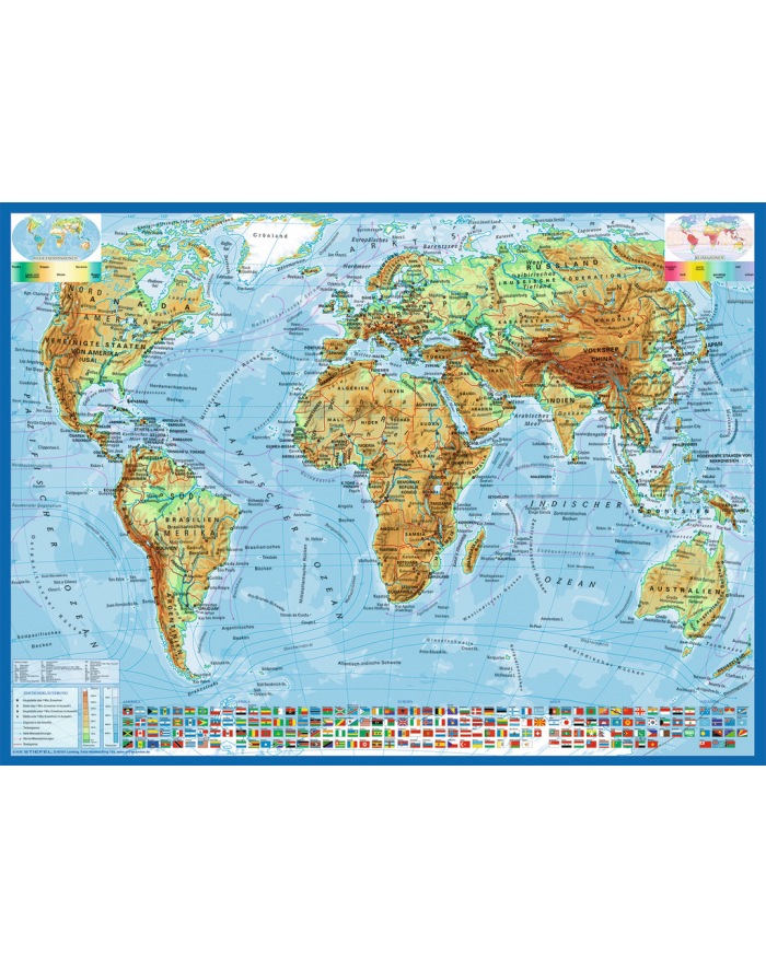 RAVEN. 300 EL. Polityczna Mapa Świata główny