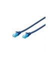Patch cord U/UTP kat.5e PVC 5m niebieski - nr 6