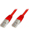 Patch cord U/UTP kat.5e PVC 5m czerwony - nr 12
