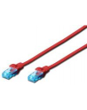 Patch cord U/UTP kat.5e PVC 5m czerwony - nr 14