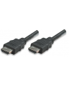 Manhattan Kabel monitorowy HDMI/HDMI 1.4 Ethernet 2m czarny niklowane złącza - nr 1