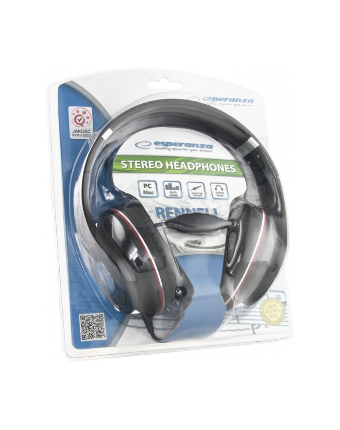 Esperanza SŁUCHAWKI AUDIO STEREO RENELL EH141K CZARNE główny