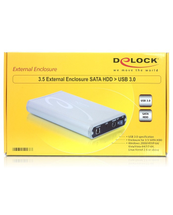 Delock kieszeń przenośna/zewnętrzna 3.5 SATA HDD > USB 3.0
