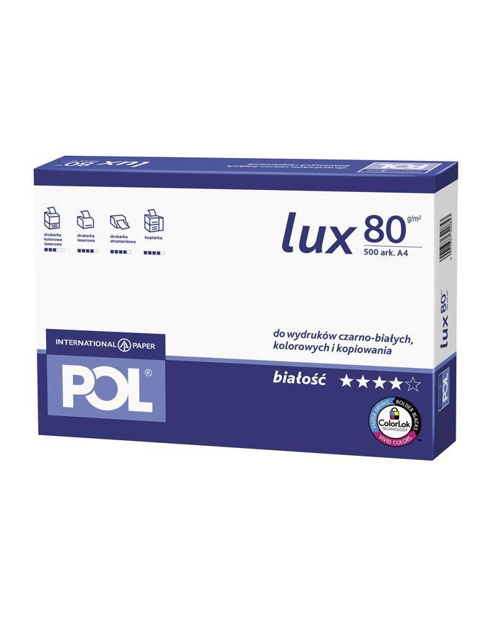International Paper Papier biurowy Pollux A4 - Karton 5x ryza (2500 arkuszy) główny