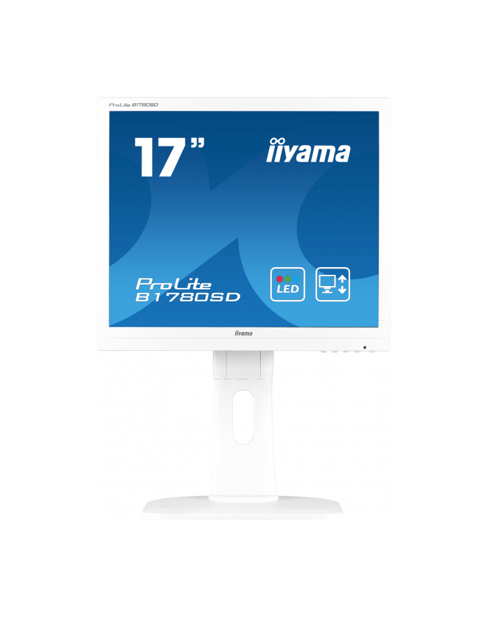 iiyama LCD LED 17'' Prolite B1780SD 17'', DVI, głośniki, 5ms, biały główny