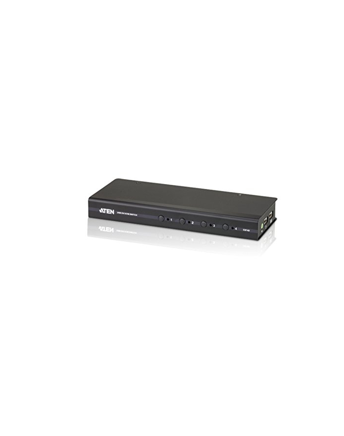 ATEN CS74D 4-Port USB DVI KVM Switch, 1x 1.2,1.8m 44-pin KVM Cable Set, powered główny