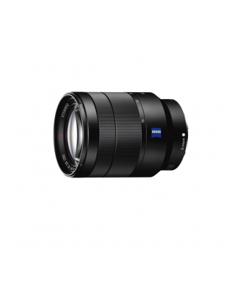 Sony SEL-2470Z Vario-Tessar T* FE 24-70mm, E35mm, F4 ZA wide angle lens. 0.4m minimum focus distance, 7 blade