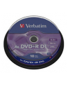 DVD+R DL Verbatim [ cake box 10 | 8.5GB | 8x | matte silver ] - nr 10