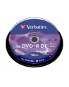 DVD+R DL Verbatim [ cake box 10 | 8.5GB | 8x | matte silver ] - nr 16