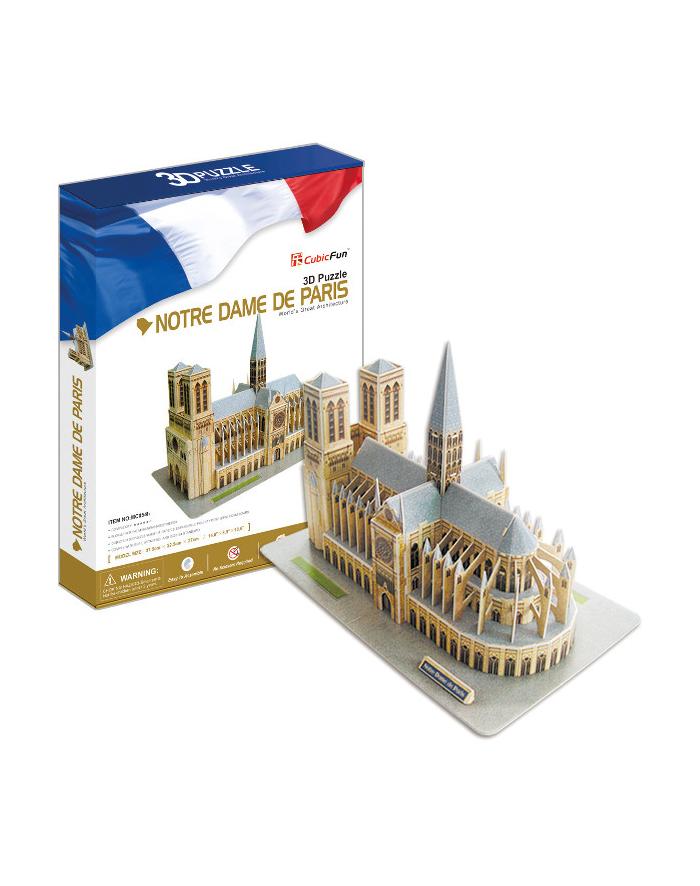 PUZZLE 3D Notre Dame (Światło) główny