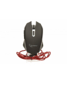 Gembird gamingowa mysz optyczna USB, 2400 DPI, czerwona - nr 22
