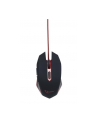 Gembird gamingowa mysz optyczna USB, 2400 DPI, czerwona - nr 5