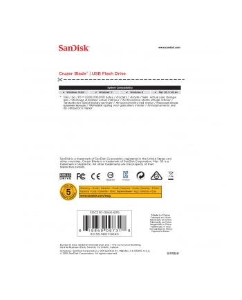 SANDISK FLASH CRUZER BLADE 64GB