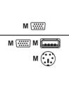 KABEL KVM M/M 5M USB+PS2 LEVELONE - nr 15