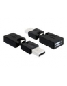ADAPTER USB AM->USB AF KĄTOWY 360/180 DELOCK - nr 12