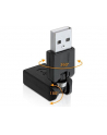 ADAPTER USB AM->USB AF KĄTOWY 360/180 DELOCK - nr 13