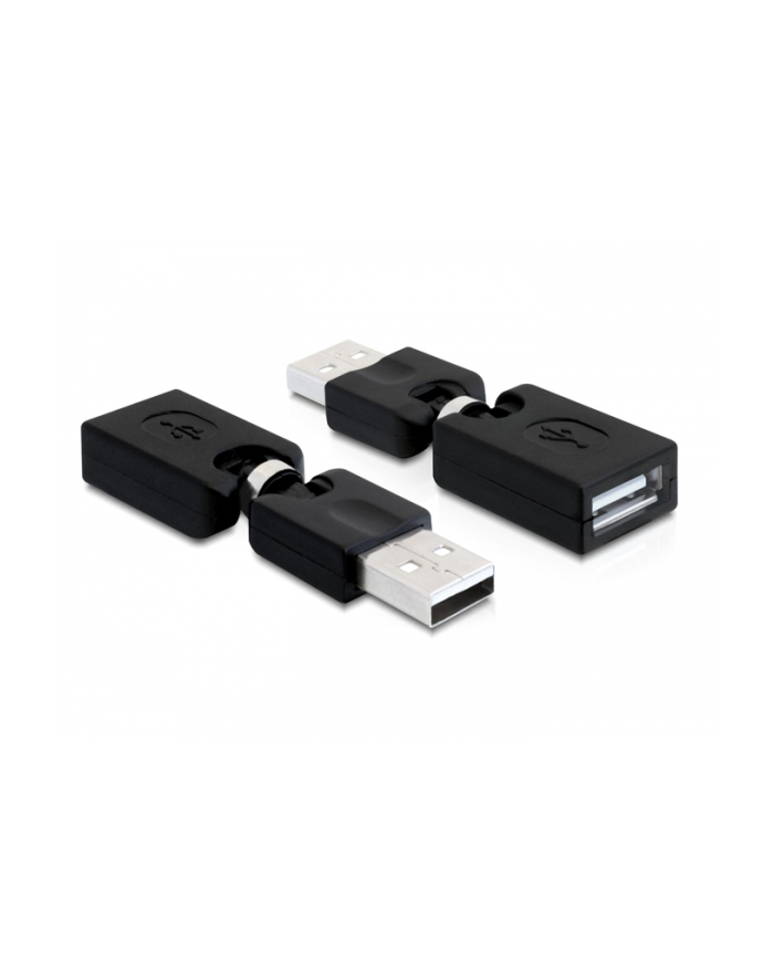 ADAPTER USB AM->USB AF KĄTOWY 360/180 DELOCK główny