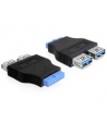 ADAPTER USB 3.0 PIN HEADER->2XUSB 3.0(F) DELOCK - nr 12