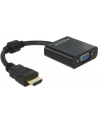 ADAPTER HDMI-A(M)->VGA (F) NA KABLU 25 CM BLACK DELOCK - nr 27