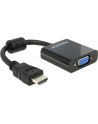 ADAPTER HDMI-A(M)->VGA (F) NA KABLU 25 CM BLACK DELOCK - nr 28