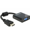 ADAPTER HDMI-A(M)->VGA (F) NA KABLU 25 CM BLACK DELOCK - nr 17