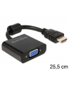 ADAPTER HDMI-A(M)->VGA (F) NA KABLU 25 CM BLACK DELOCK - nr 18