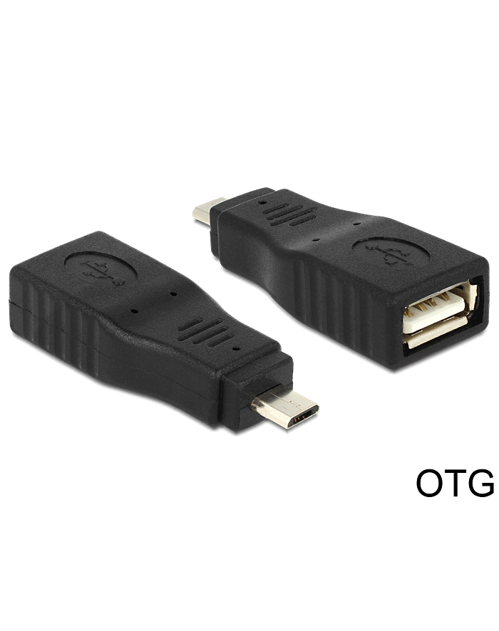 ADAPTER USB MICRO BM->AF USB 2.0 OTG DELOCK (65549) główny