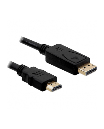 KABEL DISPLAYPORT M->HDMI M 2M GOLD DELOCK