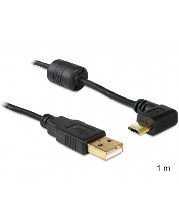 ''KABEL USB MICRO AM-MBM5P 2.0 KĄTOWY LEWY/PRAWY 90'''' 1M DELOCK''