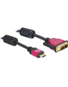 KABEL HDMI(M)->DVI-D(M)(18+1) 2M SINGLE LINK POZŁACANE STYKI DELOCK - nr 16