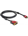 KABEL HDMI(M)->DVI-D(M)(18+1) 2M SINGLE LINK POZŁACANE STYKI DELOCK - nr 29