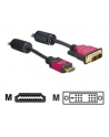 KABEL HDMI(M)->DVI-D(M)(18+1) 2M SINGLE LINK POZŁACANE STYKI DELOCK - nr 5