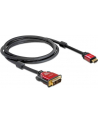 KABEL HDMI(M)->DVI-D(M)(18+1) 2M SINGLE LINK POZŁACANE STYKI DELOCK - nr 7