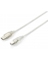 ''KABEL USB AM-BM 2.0 1.8M TRANSPARENT EQUIP'' - nr 3